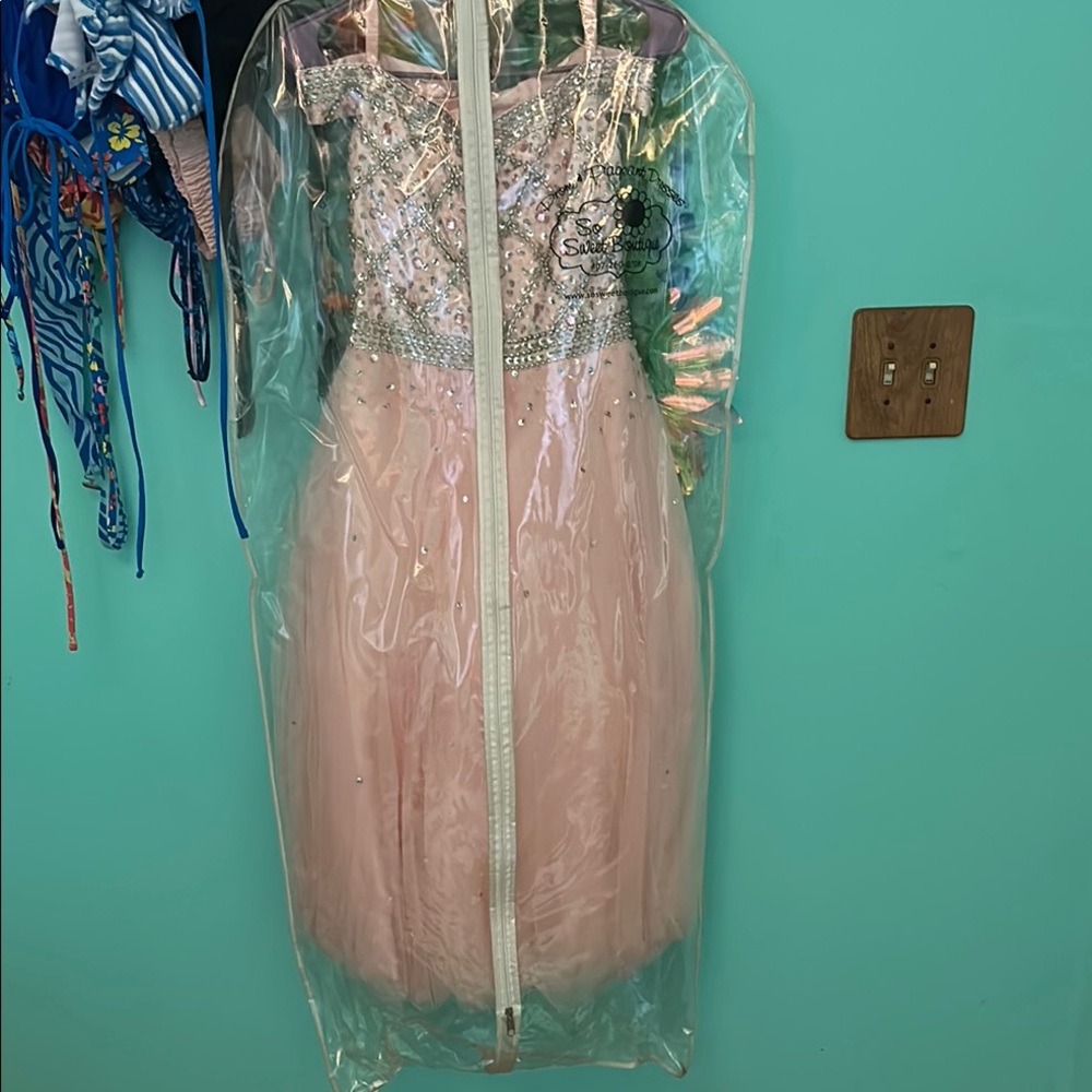 Elegant Pink Kids Costume Dress